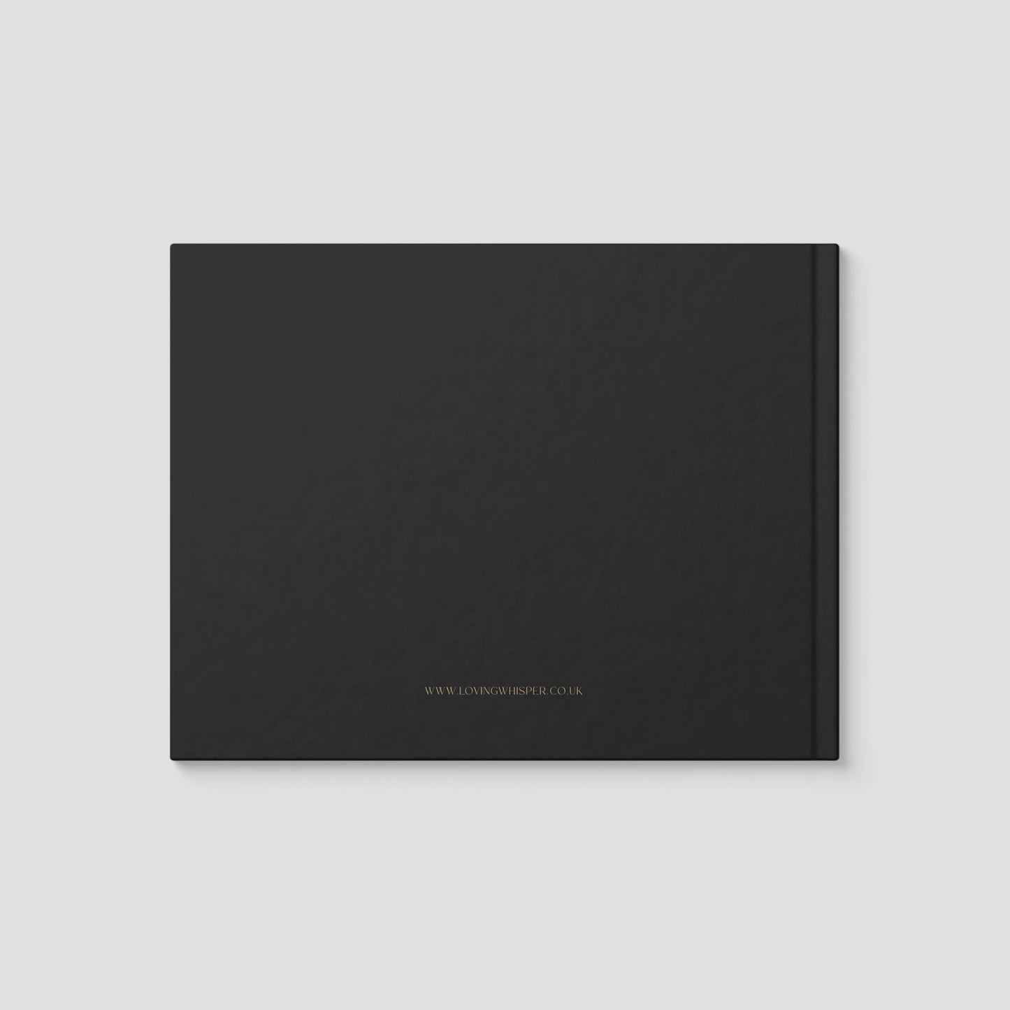 Personalised Black Condolence Book – Minimalist Memorial Guestbook