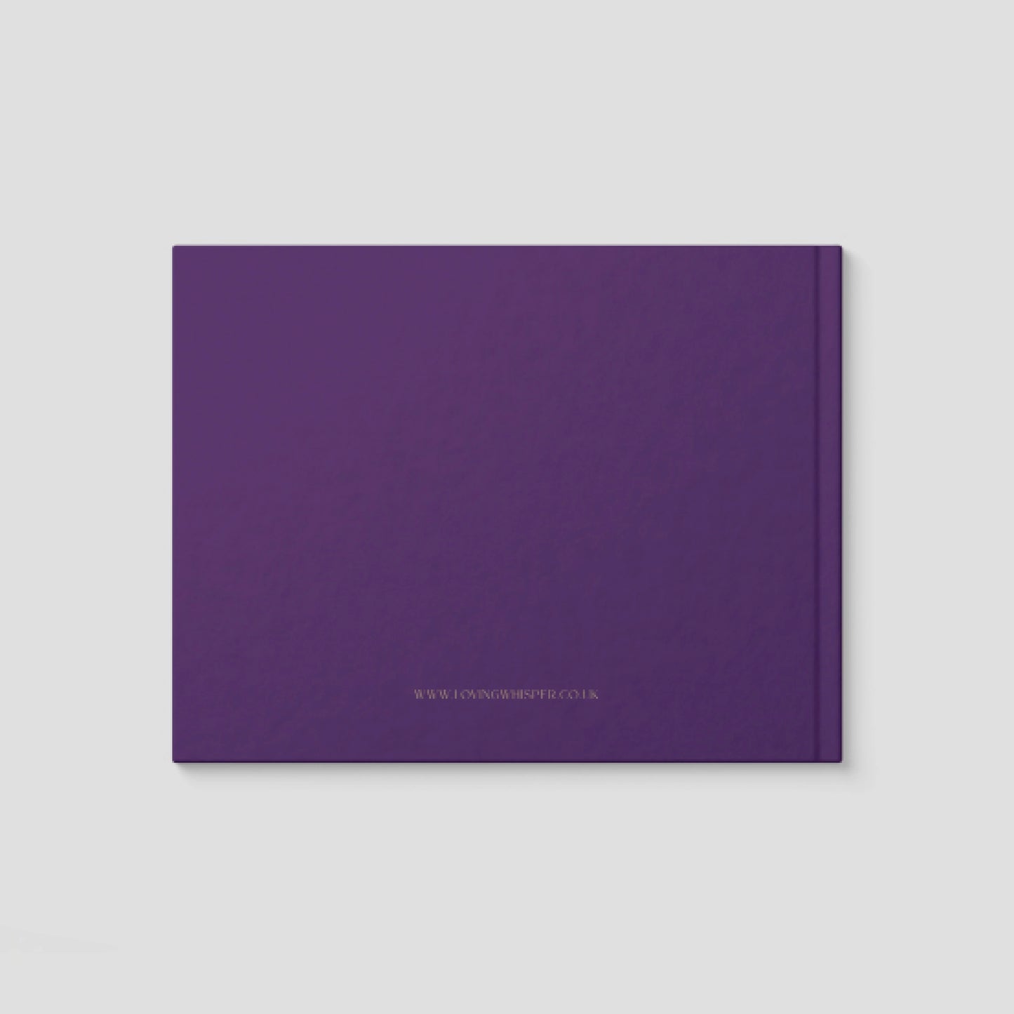 Minimalist Purple Condolence Book - Elegant Memorial Guestbook