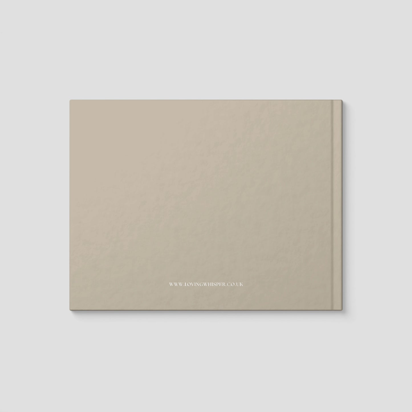Personalised Beige Condolence Book – Timeless Memorial Guestbook