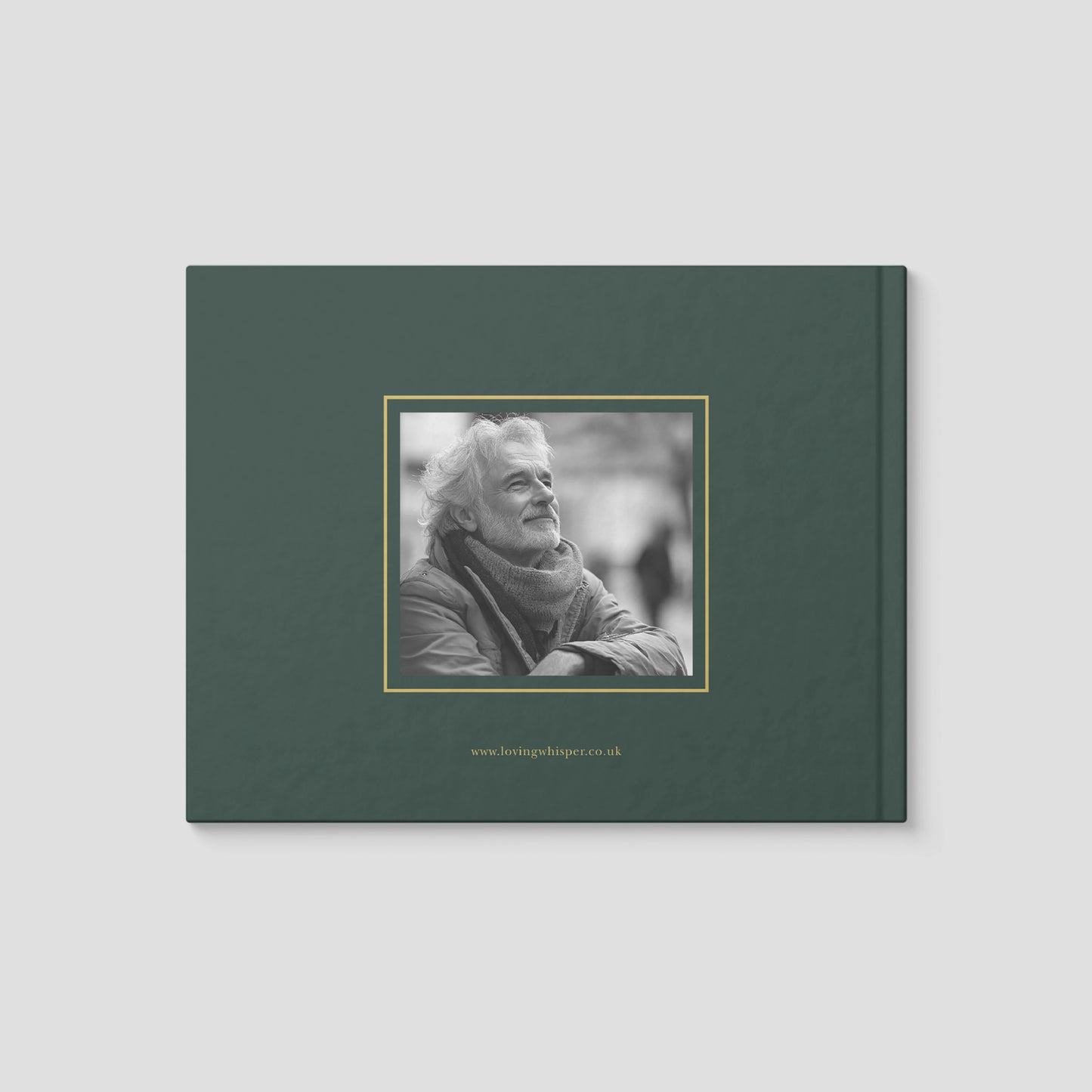 Personalised Dark Green Condolence Book – Classic Memorial Guestbook