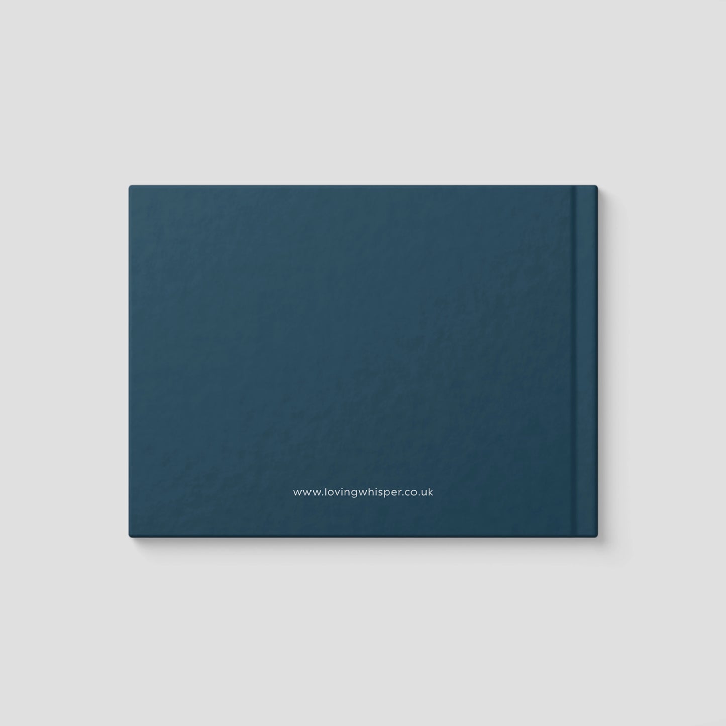 Personalised Cosmos Blue Condolence Book - Memorial Guestbook