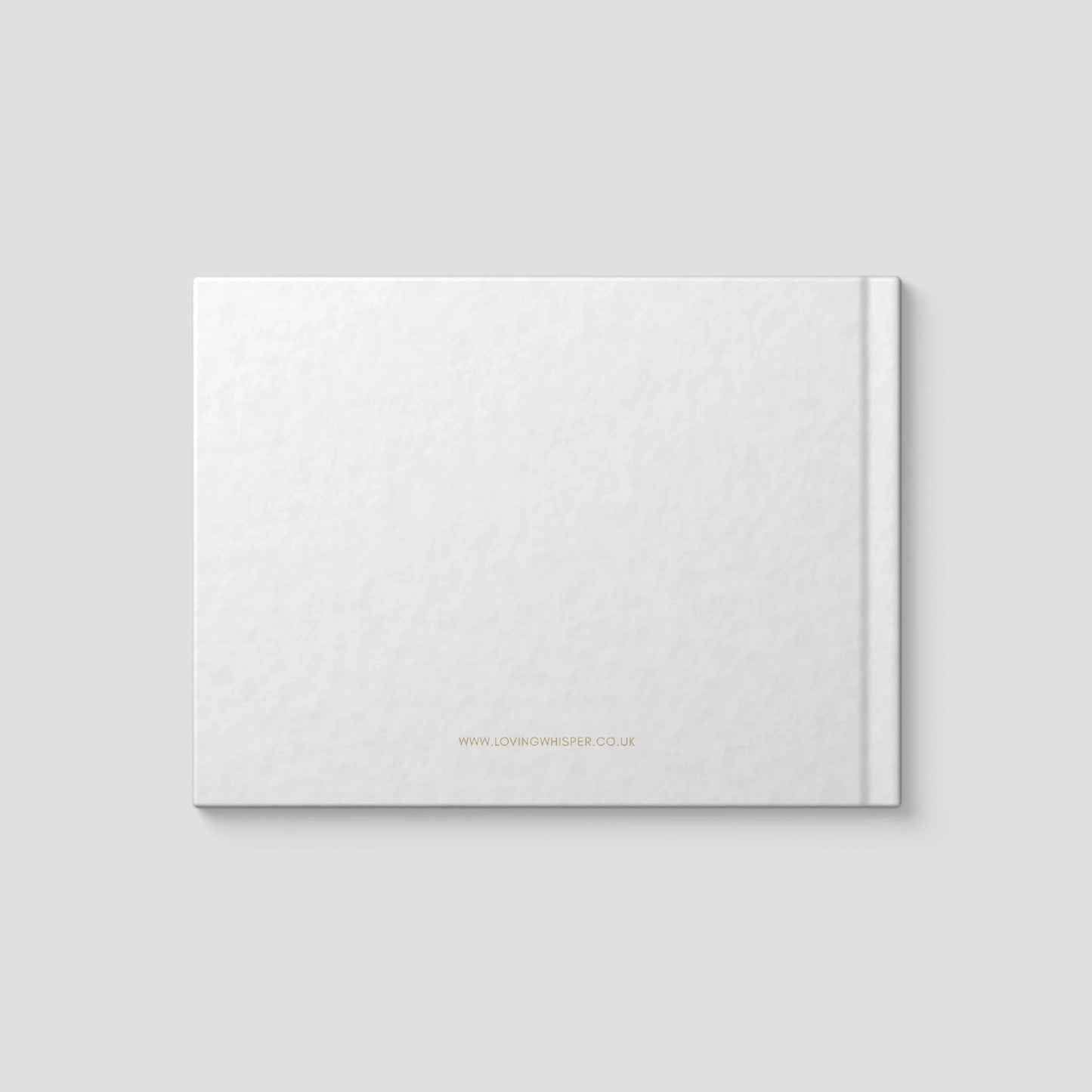 Personalised White Condolence Book with Floral & Butterfly Accents – Minimalist Memorial Guestbook