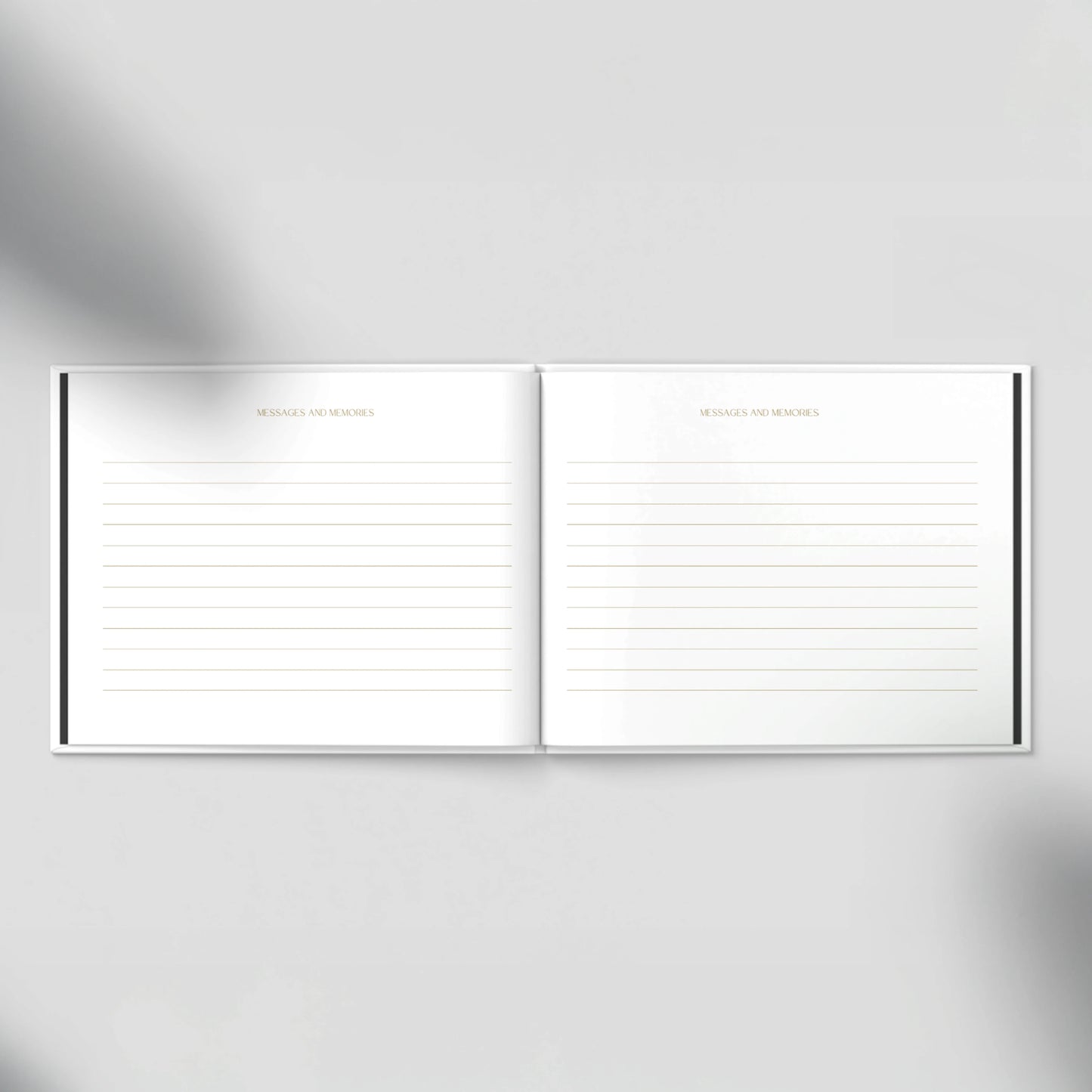 Minimalist Purple Condolence Book - Elegant Memorial Guestbook