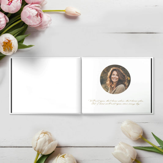 Wildflower Condolence Book - Floral Memorial Guestbook