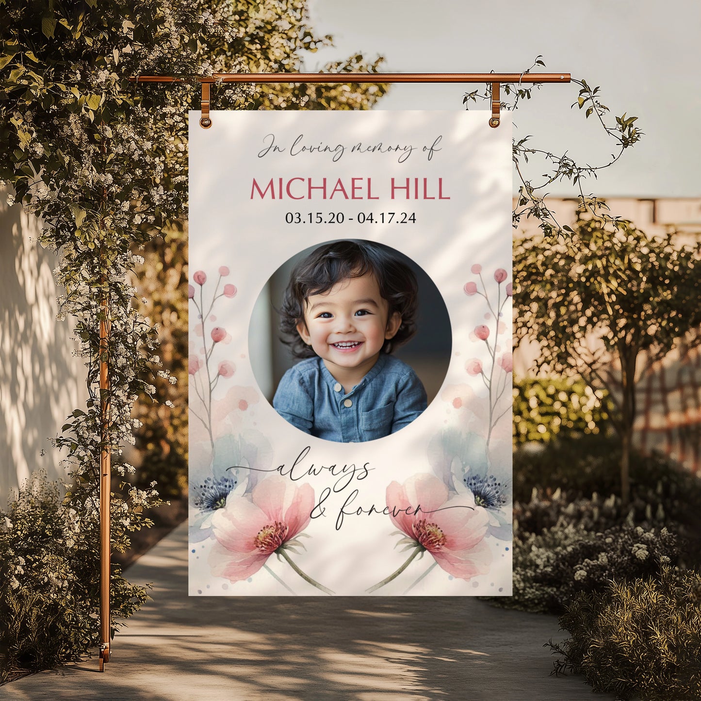 Memorial Welcome Sign 005