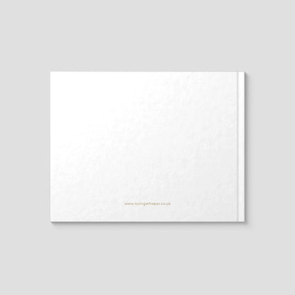 Personalised White Condolence Book – Memorial Guestbook