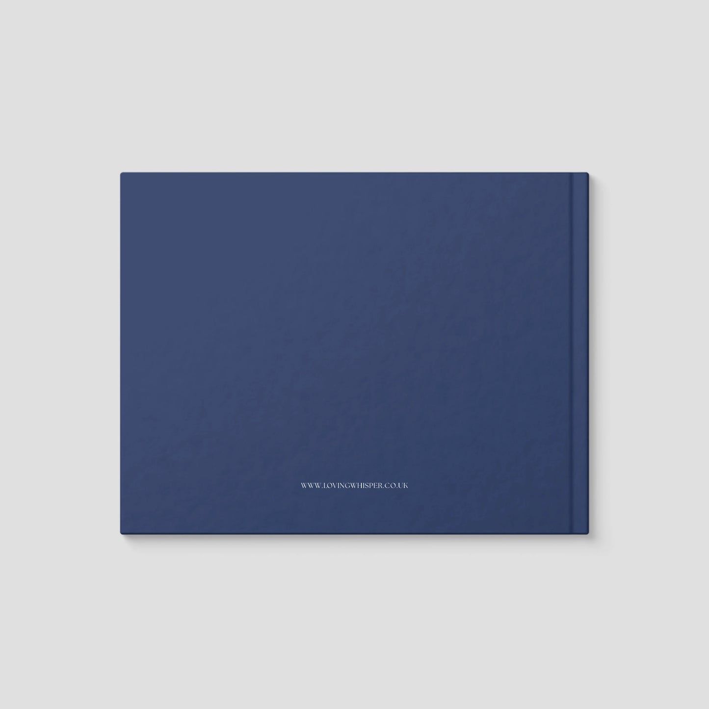 Personalised Navy Condolence Book – Classic Memorial Guestbook