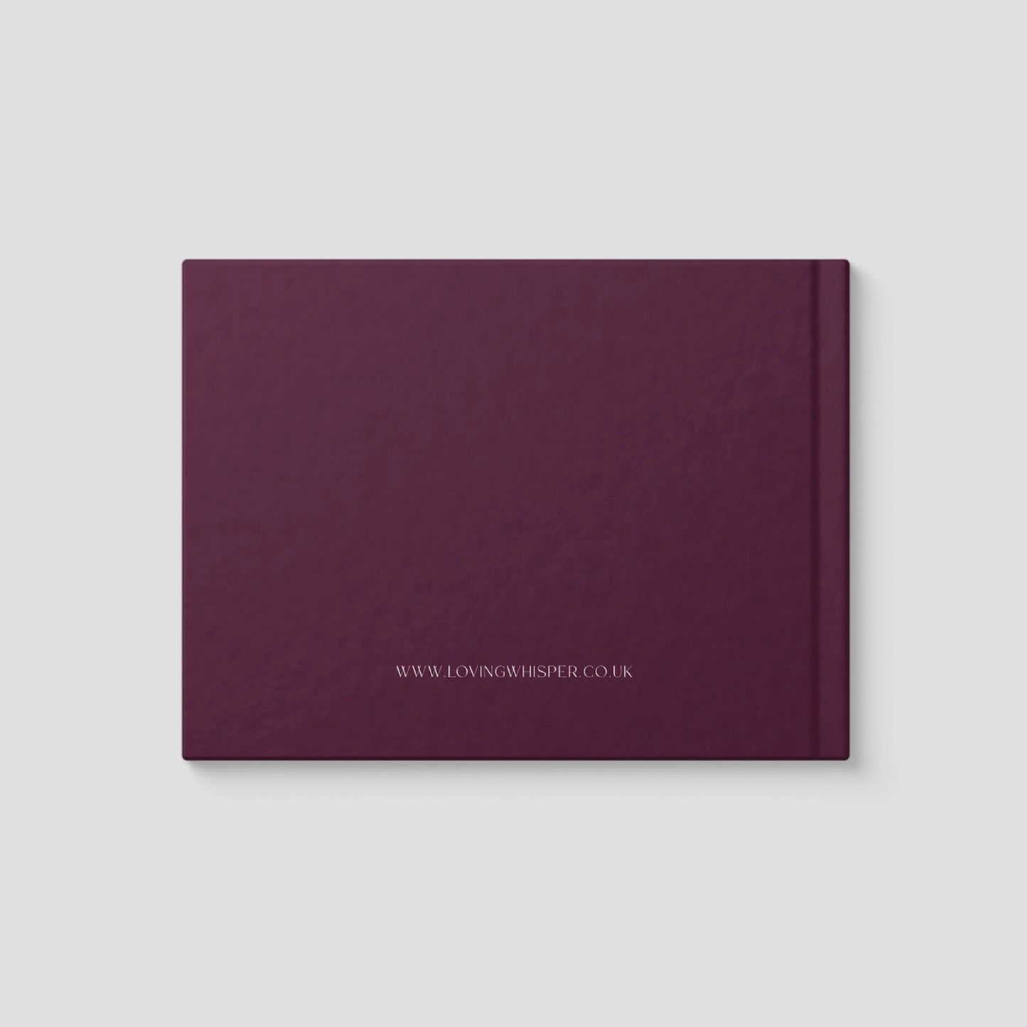 Personalised Dark Cherry Condolence Book – Elegant Memorial Tribute