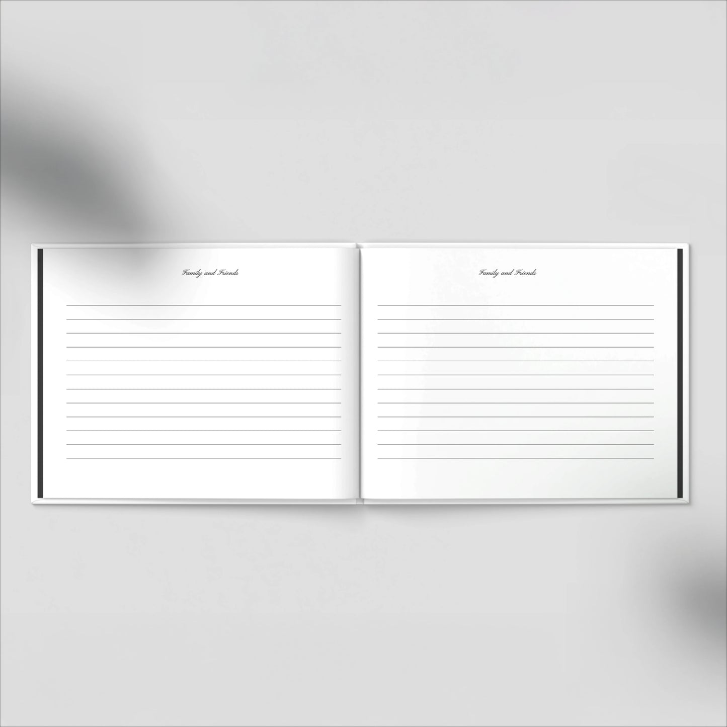 Personalised Cosmos Blue Condolence Book - Memorial Guestbook