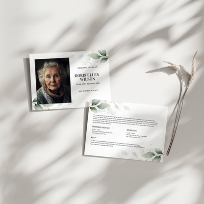 Pack of 10 Invitations WHT8