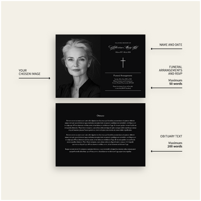 Pack of 10 Invitations BLK3