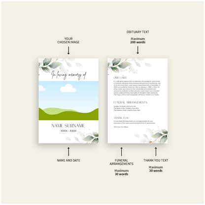 Pack of 10 Invitations WHT7